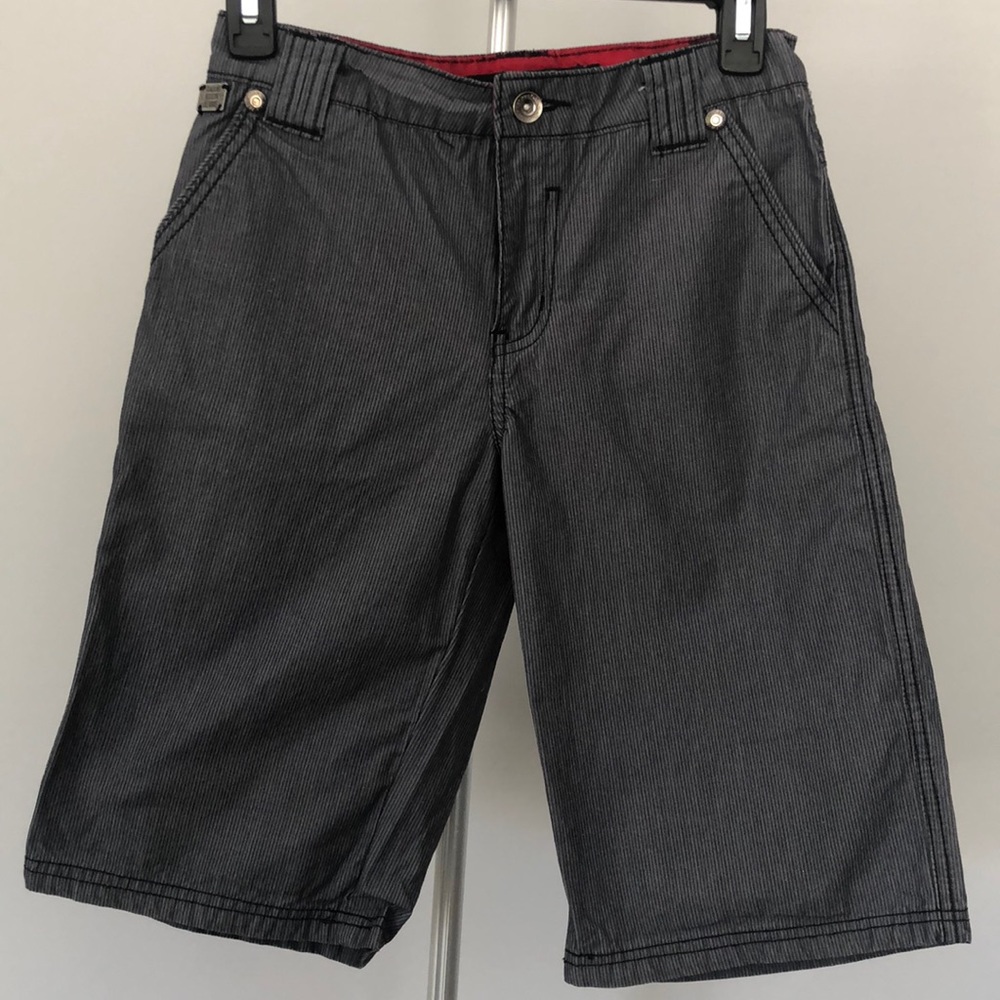 Calvin Klein Grey and Black Striped Sz 12 Shorts